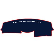 블루코드 벨벳 자동차 대쉬보드 커버   더스트백 현대, 현대 베라크루즈 (센터 무), 블루   레드