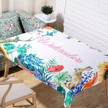 아울리빙 썬 플라워 식탁보, A, 140 x 180 cm