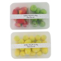 황씨네도시락 PP 내열 도시락 1칸 4p + 2칸 4p + 뚜껑 8p + 선생님맛있게드세요 띠스티커 화이트 8p, 1세트, 8개