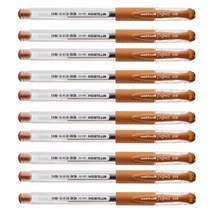 미쯔비시 시그노 유니볼 펜 UM-151 0.38mm, 브라운, 10개입