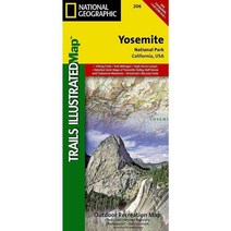 National Geographic Trails Illustrated Map Yosemite National Park California USA, Natl Geographic Maps