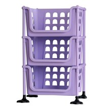 보노하우스 오픈 스텝 바스켓 3단, 바이올렛, 1개