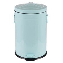 오션웰라이프 클래식 러브 빈 휴지통 12L, 스카이 민트, 1개