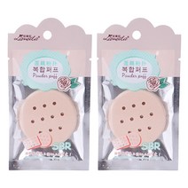 이코디 연꽃 라텍스 퍼프, 2개입
