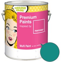 노루페인트 팬톤멀티 에그쉘광 스카이블루계열 페인트 4L, 포르첼레인 그린(17-5421)