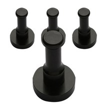 리버그린 인테리어 컬러 벽걸이 후크, 블랙, 4개입