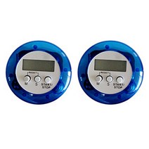 블럭마트 자석 주방 전자타이머, 블루, 2개입