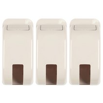 블럭마트 주방 비닐봉투 보관 정리함, 화이트, 3개입