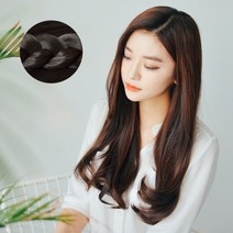가발나라 5섹션 아이롱 C컬펌 붙임머리, 내츄럴브라운, 1개
