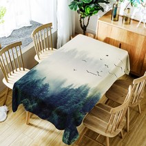 아울리빙 아트 디자인 주방 테이블보, G, 140 x 180 cm