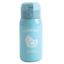 홈애니 원터치 보온보냉병, 스카이블루, 300ml