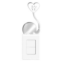 쿠 아크릴 인테리어 입체 포인트 스위치 스티커 S30, 은경