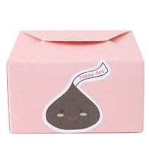 황씨네도시락 레이스박스 40p + 스티커 빅초콜릿 40p, 핑크, 1세트