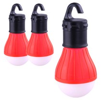 블럭마트 LED 캠핑전등 걸이형, 레드계열, 3개입