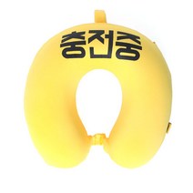 포포팬시 꿀잠 메모리폼 목쿠션, 옐로우