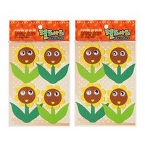 동기오피스 펠트아트 줄기해바라기 4p x 2세트, 혼합 색상(DF-1069)