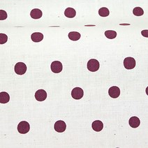 코카 코튼린넨 에치노 도트 패브릭원단, 오트밀 + 퍼플