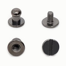 해피베어스 장식 여밈용 솔트레지 5mm, 메탈그레이, 6개입