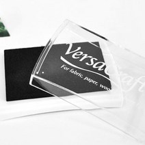 VersaCraft 츠키네코 스탬프 패브릭잉크 대, VK-182 Real Black, 1개