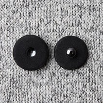 싸개스냅단추 2p세트 11mm, 블랙, 15세트