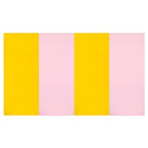 퍼니존 퍼니테라피 옐로우시리즈1 영유아 폴더매트, 옐로우 + 베이비핑크