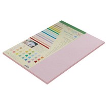 종이문화 친환경색지 레인보우카드 No.23 코스모스핑크, A3, 20매