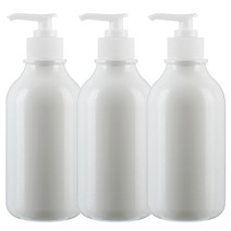 병도매닷컴 ARB300 백색 디스펜서 흰색 마개 공병, 300ml, 3개입