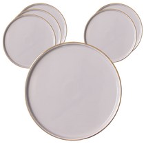 하우밍 리즈 원형접시 6p, 페일핑크, 6개