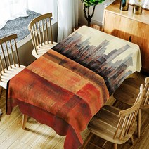 스토어33 아트 스타일 방수 식탁보, C, 140 x 140 cm