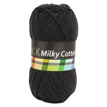 브랜드얀 밀키코튼 BLACK 면혼방 뜨개실, 35번 쥐색