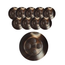 동화상가몰 DY와이셔츠 단추5 마이콜 9mm, BR, 10개입