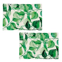 스토어33 시즌 디자인 키친 린넨 테이블매트 2p, I, 44 x 28 cm