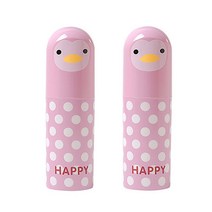 리버그린 휴대용 펭귄칫솔케이스, 핑크, 2개입
