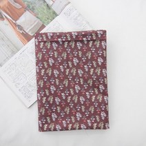 패브릭아트 순면 100% 플라워패턴 원단 DTP 잔잔한 풀잎, 와인