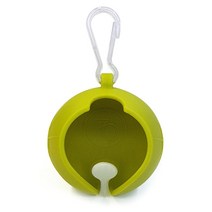 버디79 실리콘 볼주머니 고리, 카키, 1개