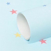 무지막지 물벽지 1롤 MT477, 레인보우 스타 블루