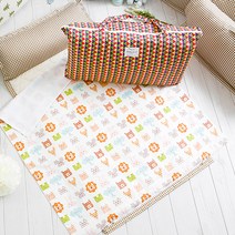 코니아일랜드 사과라벨 여름용 어린이집 낮잠이불세트 메밀 베개솜포함, 더애니멀