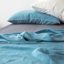 엘레나하임 메리 프리미엄 풍기 인견 이불, 워시드블루