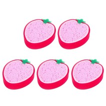 에이비엠 과일스폰지 수세미 딸기, 1개입, 5개