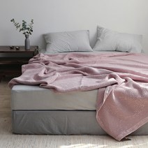 엘레나하임 프리미엄 모달 와플 스프레드 겸 이불, 핑크