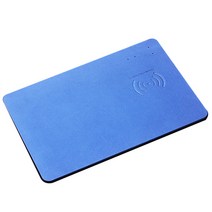 본진 무선충전 마우스패드 블루, WKDY-005, 1개