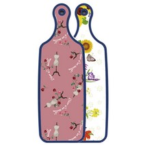 로엠디자인 블루 에디션 양면 서빙 도마 보드 화단, 자색아트클립, 1개