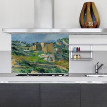 키친아트갤러리 명화 주방시트지 세잔 시골의 집, 1개