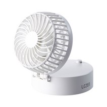 르젠 핸즈프리 미러팬 휴대용 선풍기, LZMF-ST2600, 올 화이트
