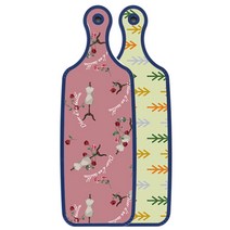 로엠디자인 블루에디션 양면 서빙 도마 소나무치자색, 자색아트클립, 1개