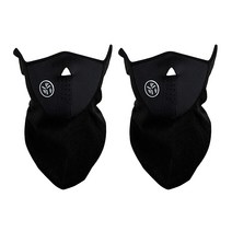 ZN 레저용 방한 마스크 앤 버프, 블랙, 2개입