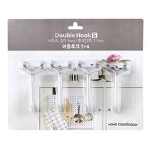 타공판닷컴 이중후크 S, 실버, 4개입