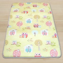 친환경편백아트 3D매쉬 기능성매트 15T 유아키즈 순면일체형, 숲속부엉이