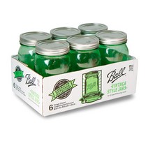 프로방스코리아 볼메이슨자 와이드 그린, 946ml, 6개입