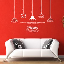 디자인수풀 그래픽 포인트스티커 심플 브라더램프 10, 화이트